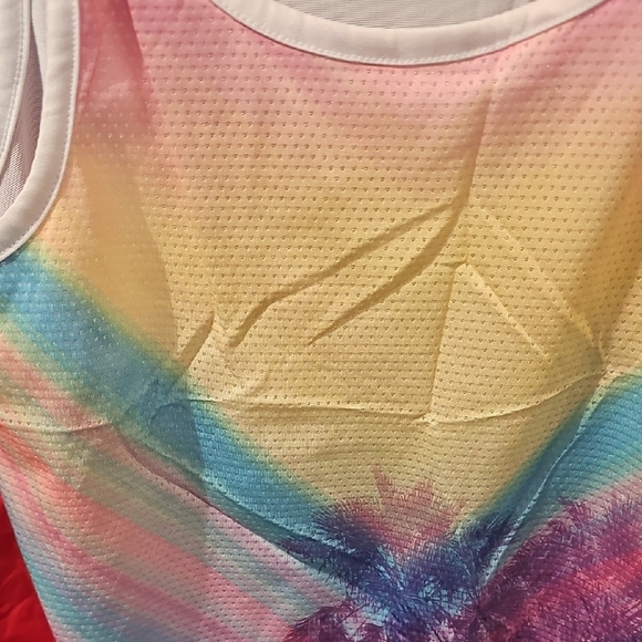 SO Girls Colorful Palm Tree Tank Top Size 10 - Picture 4 of 7
